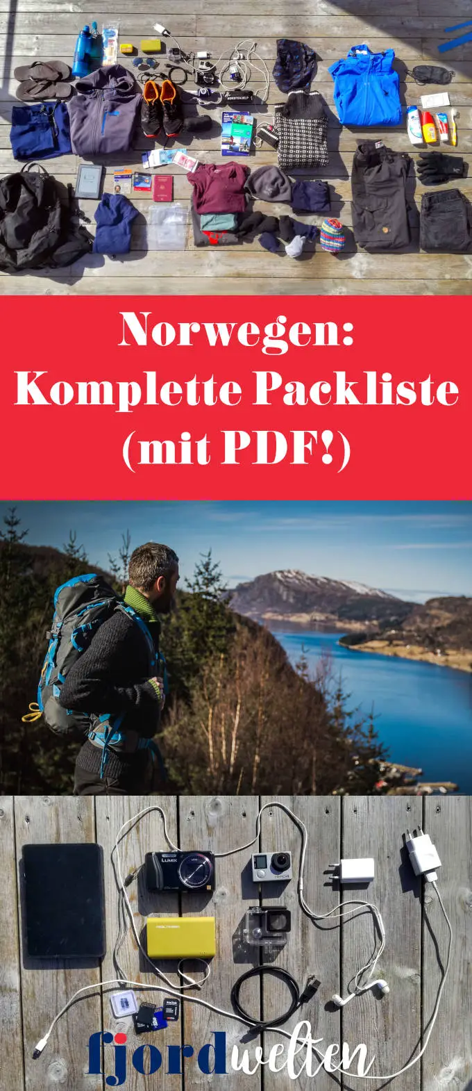 Komplette Norwegen Packliste mit PDF