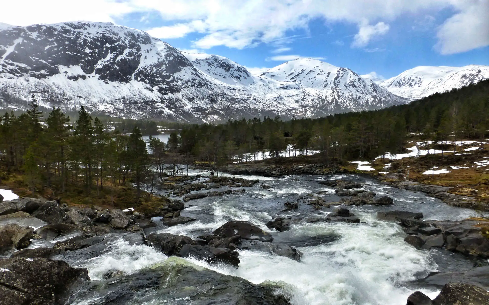 Landschaftsroute Gaularfjellet Wasserfall Likholefossen