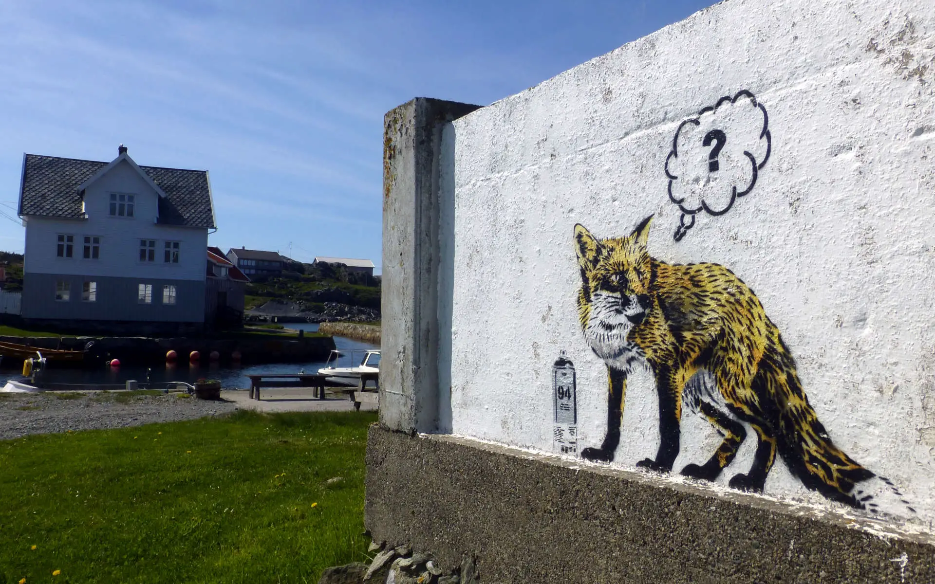 Utsira Norwegen Graffiti