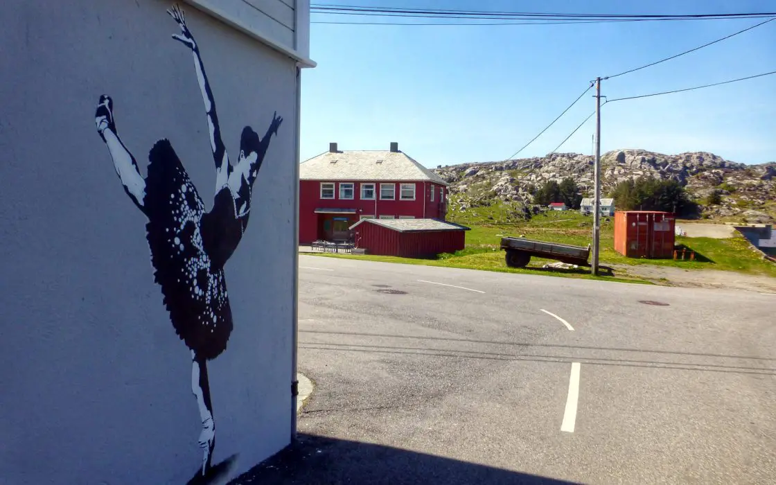 Insel Utsira International Streetart meets norwegische Inselidylle