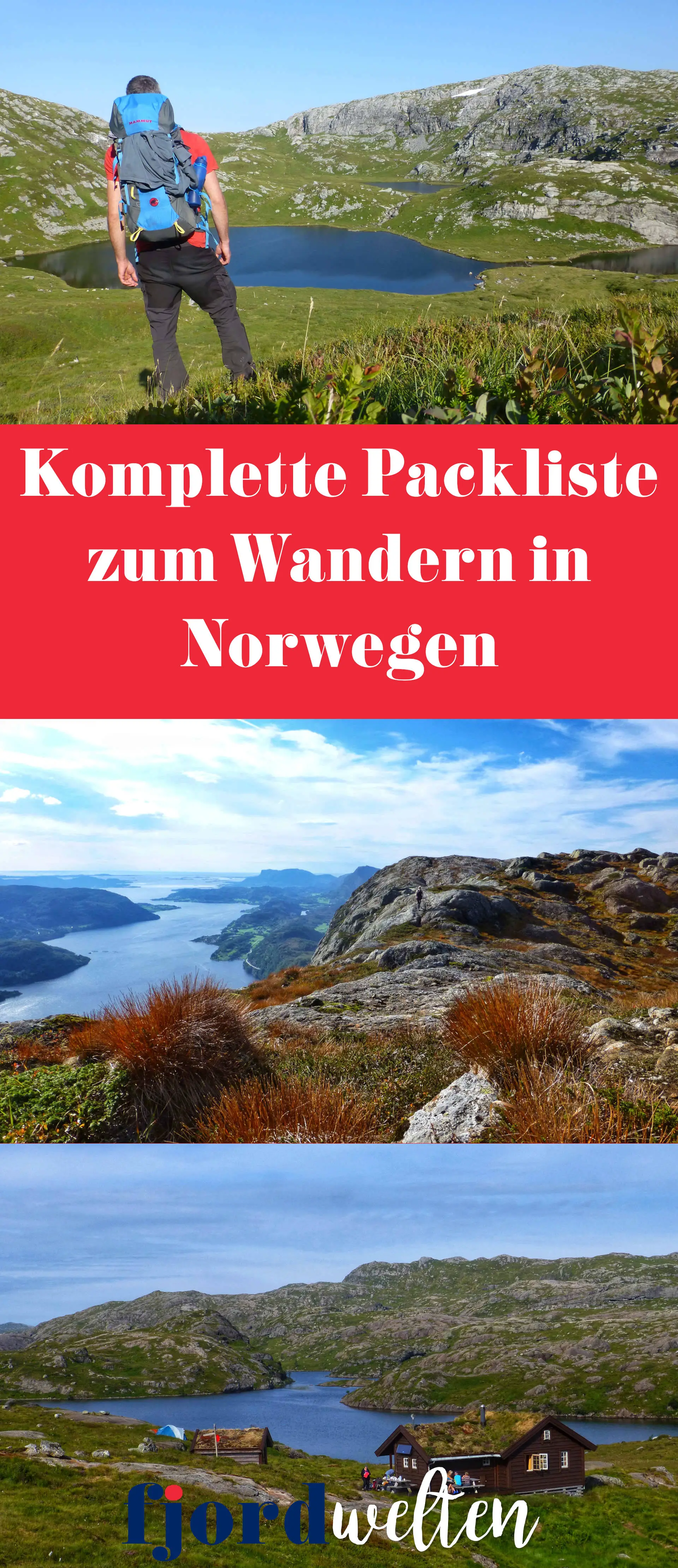 Komplette Packliste zum Wandern in Norwegen